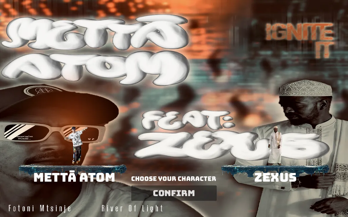 Ignite It character select: choose Mettā Atom or Zexus